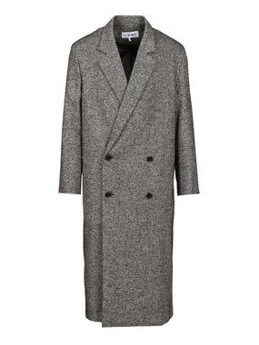 Loewe Double Breasted Coat In Wool Blend Tag Size 50 Men